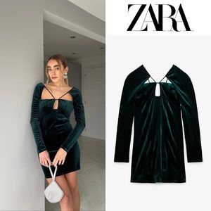 NWT zara Velvet dress